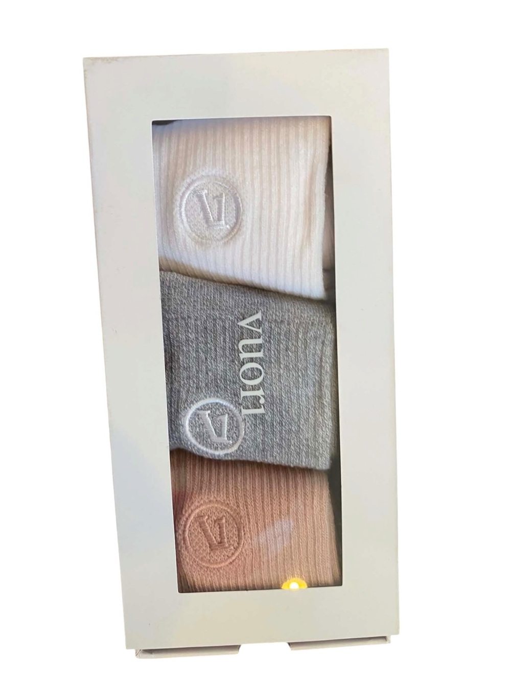 NWT Vuori Crew Sock Set Size Large Multi